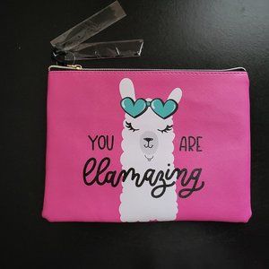 Hot Pink Pouch - You are Llamazing
